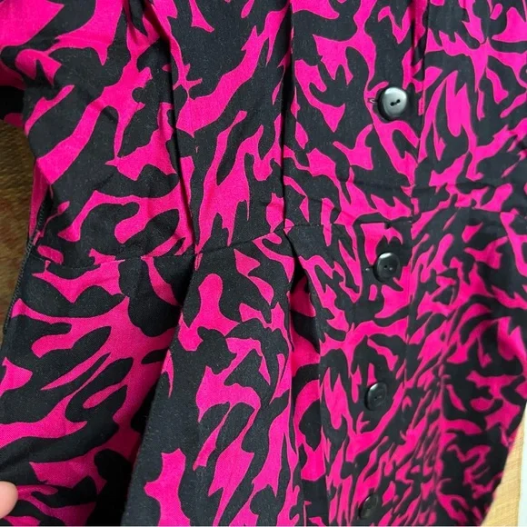 1980’s Funky Patterned Midi Dress - Picture 4 of 7